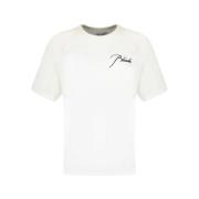 Witte Katoenen Raglan T-Shirt Rhude , White , Heren