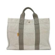 Pre-owned Fabric handbags Hermès Vintage , Gray , Dames