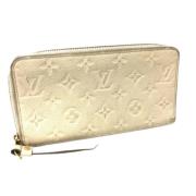 Pre-owned Leather wallets Louis Vuitton Vintage , White , Dames