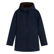 Elegante Functionele Parka met Donsvulling Herno , Blue , Heren