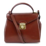 Pre-owned Leather handbags Salvatore Ferragamo Pre-owned , Brown , Dam...