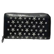 Pre-owned Leather wallets Jimmy Choo Pre-owned , Black , Dames