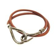 Pre-owned Leather bracelets Hermès Vintage , Brown , Dames