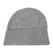 Metalen Logo Wol Kasjmier Baret Hugo Boss , Gray , Dames