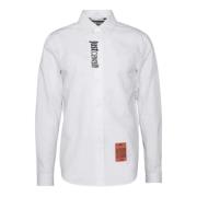 Wit Overhemd met Voorlogo Just Cavalli , White , Heren