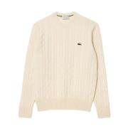 Beige textiel jersey voor mannen Lacoste , Beige , Heren