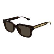 Bruin Havana Zonnebril Gg1732S Gucci , Brown , Heren