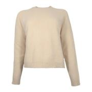 Elegant Crewneck Sweater Febisan Ivory Hugo Boss , White , Dames