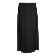 Midi Geplooide Rok P.a.r.o.s.h. , Black , Dames