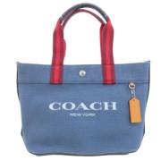 Pre-owned Canvas handbags Coach Pre-owned , Blue , Dames