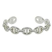 Pre-owned Silver bracelets Hermès Vintage , Gray , Dames