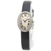 Pre-owned White Gold watches Cartier Vintage , Gray , Dames