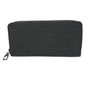 Pre-owned Leather wallets Louis Vuitton Vintage , Black , Dames