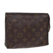 Pre-owned Canvas pouches Louis Vuitton Vintage , Brown , Dames