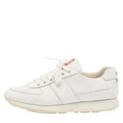 Pre-owned Leather sneakers Prada Vintage , White , Heren