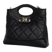 Mini Gewatteerde Shopper Tas in Zwart Gaëlle Paris , Black , Dames