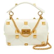 Pre-owned Leather handbags Valentino Vintage , White , Dames