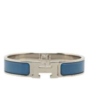 Pre-owned Metal bracelets Hermès Vintage , Blue , Dames