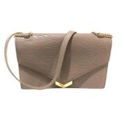 Pre-owned Leather shoulder-bags Jimmy Choo Pre-owned , Beige , Dames