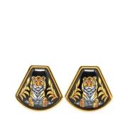 Pre-owned Fabric earrings Hermès Vintage , Black , Dames