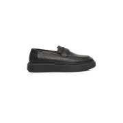 Heren Leren Loafers Schoenen Cerruti 1881 , Black , Heren