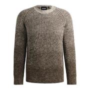 Regular Fit Multicolor Trui Degrade Hugo Boss , Gray , Heren