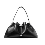 Zwarte Kalfsleren Tas Jimmy Choo , Black , Dames