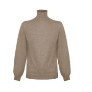 Hoge hals Cashmere Trui Beige Malo , Beige , Heren