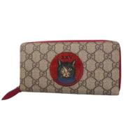 Pre-owned Plastic wallets Gucci Vintage , Beige , Dames