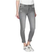 Dames Cropped Push-Up Denim Jeggings YES ZEE , Gray , Dames