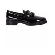 Zwarte Lak Loafers Loriblu , Black , Dames