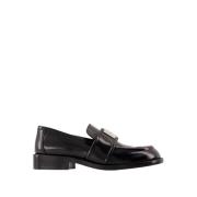 Zwarte leren loafers - Moderne stijl Acne Studios , Black , Dames