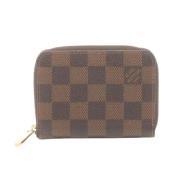 Pre-owned Canvas wallets Louis Vuitton Vintage , Brown , Dames