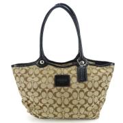 Pre-owned Canvas shoulder-bags Coach Pre-owned , Beige , Dames