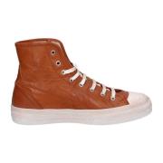 Vintage Leren Heren Sneakers Moma , Brown , Heren