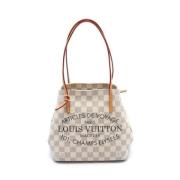 Pre-owned Leather louis-vuitton-bags Louis Vuitton Vintage , White , D...