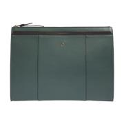 Groene Leren Laptoptas Hoes Piquadro , Green , Dames