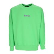 Lichte Crewneck Sweatshirt Achterlogo Lime/Paars Disclaimer , Green , ...