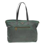 Pre-owned Fabric totes Prada Vintage , Green , Dames