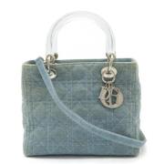 Pre-owned Denim handbags Dior Vintage , Blue , Dames