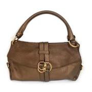 Pre-owned Leather handbags Salvatore Ferragamo Pre-owned , Brown , Dam...