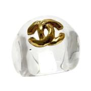 Pre-owned Metal chanel-jewelry Chanel Vintage , White , Dames