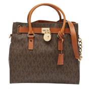 Pre-owned Canvas handbags Michael Kors Pre-owned , Brown , Dames