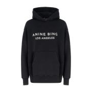 Zwarte Alto Hoodie Anine Bing , Black , Dames