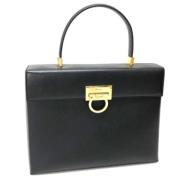 Pre-owned Leather handbags Salvatore Ferragamo Pre-owned , Black , Dam...