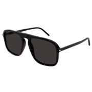 Klassieke Leren Schoudertas Saint Laurent , Black , Unisex