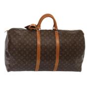 Pre-owned Canvas travel-bags Louis Vuitton Vintage , Brown , Dames