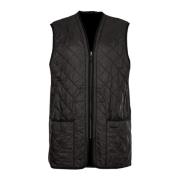 Polarquilt Vest Rits Zwart Barbour , Black , Heren