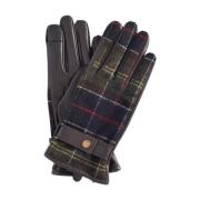 Aubrey Tartan Leren Handschoenen Barbour , Multicolor , Heren