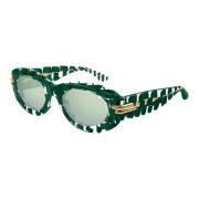 Bv1322S 003 Sunglasses Bottega Veneta , Green , Dames